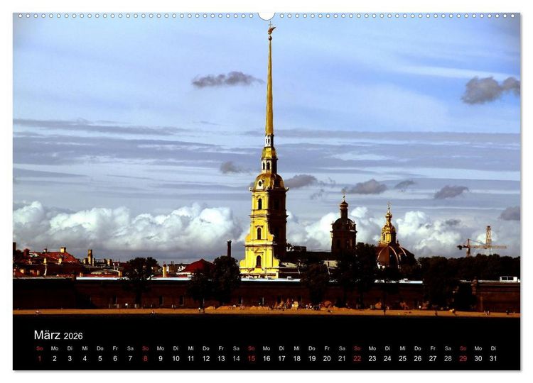 Produktbild: St. Petersburg (Wandkalender 2026 DIN A2 quer), CALVENDO Monatskalender