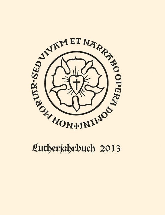 Produktbild: Lutherjahrbuch 80. Jahrgang 2013