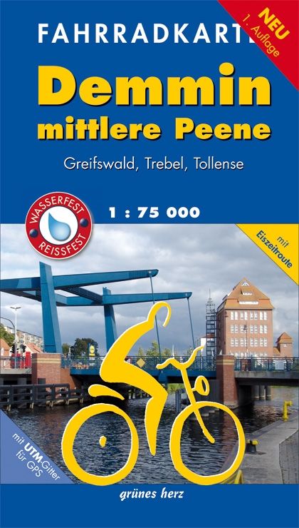 Produktbild: Demmin / Mittlere Peene Pocket Fahrradkarte