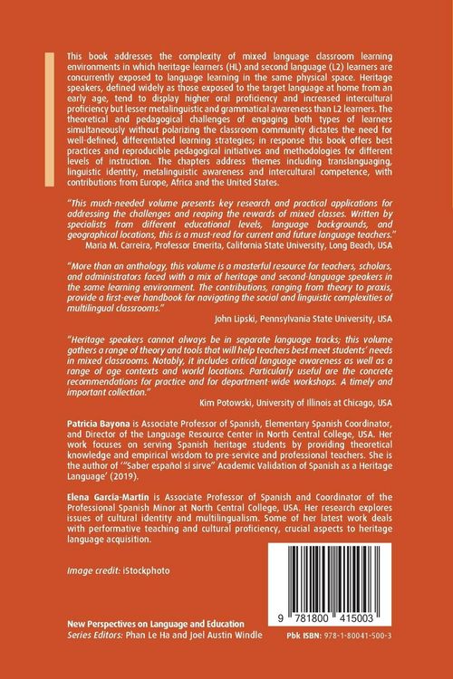 Produktbild: Second Language and Heritage Learners in Mixed Classrooms