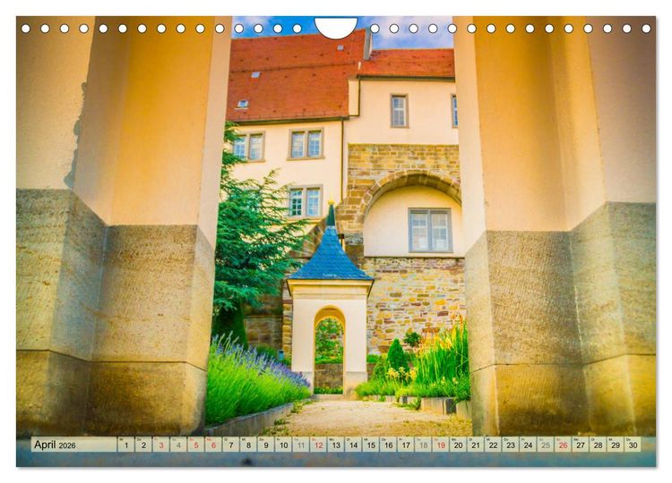 Produktbild: Leonberg - Altstadt in Abendstimmung (Wandkalender 2026 DIN A4 quer), CALVENDO Monatskalender