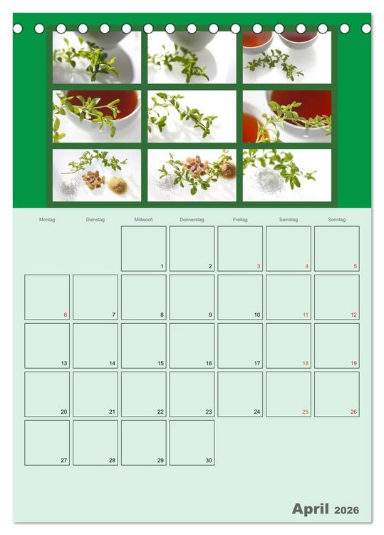 Produktbild: Food (Tischkalender 2026 DIN A5 hoch), CALVENDO Monatskalender