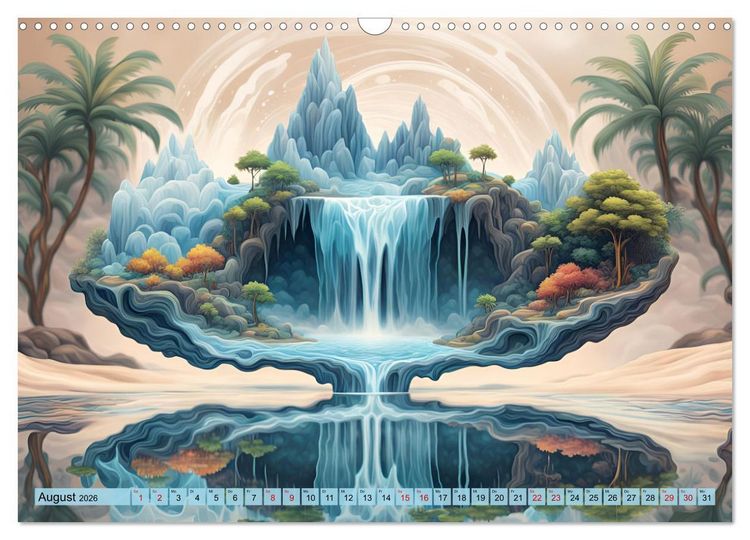 Produktbild: Magie der Natur - Wasserf&auml;lle (Wandkalender 2026 DIN A3 quer), CALVENDO Monatskalender