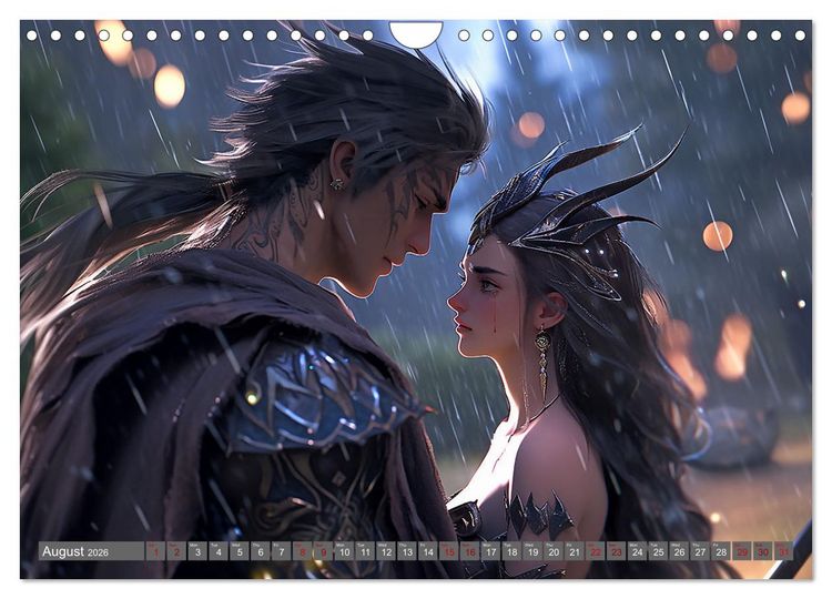 Produktbild: Magic Manga Love (Wall Calendar 2026 DIN A4 landscape), CALVENDO 12 Month Wall Calendar