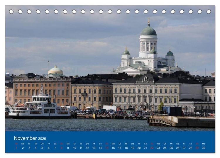 Produktbild: Helsinki im Auge des Fotografen (Tischkalender 2026 DIN A5 quer), CALVENDO Monatskalender