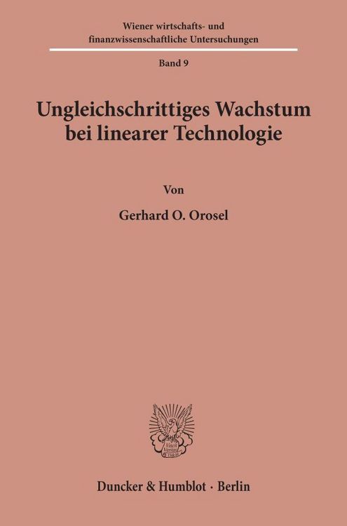 Produktbild: Ungleichschrittiges Wachstum bei linearer Technologie.