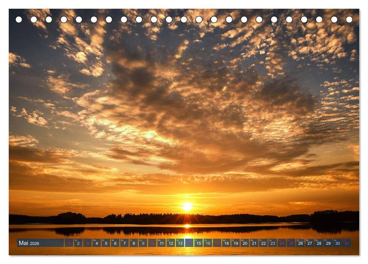 Produktbild: Suomi &ndash; Finnland (Tischkalender 2026 DIN A5 quer), CALVENDO Monatskalender