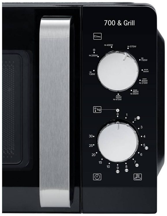 Produktbild: Severin 7781 Mikrowelle Schwarz 700W Timerfunktion, Grillfunktion