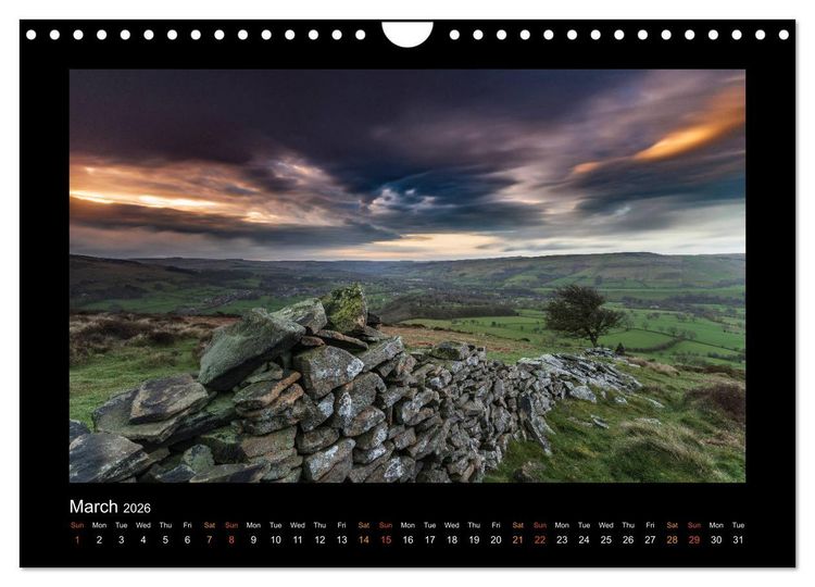Produktbild: The Changing Seasons of the Peak District (Wall Calendar 2026 DIN A4 landscape), CALVENDO 12 Month Wall Calendar
