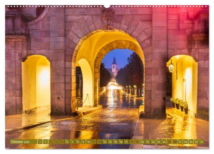 Fulda in Bildern - Das Herz Hessens (hochwertiger Premium Wandkalender 2025 DIN A2 quer), Kunstdruck in Hochglanz