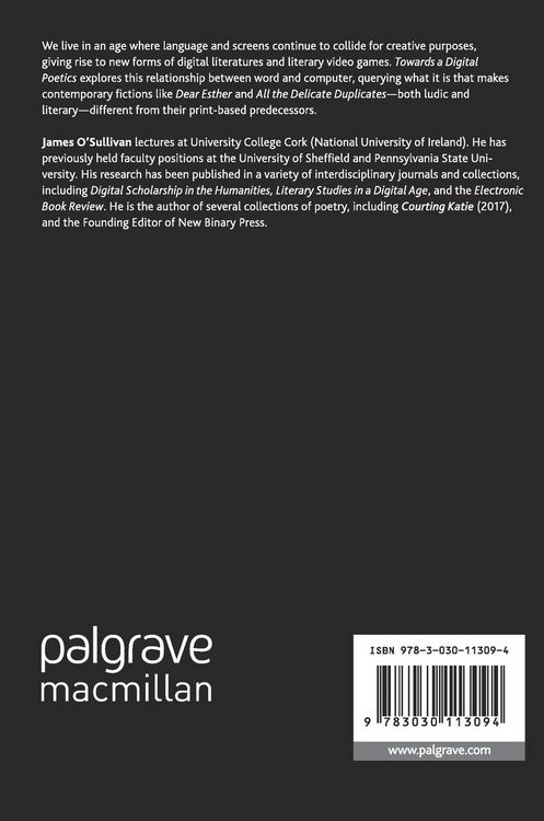 Produktbild: Towards a Digital Poetics