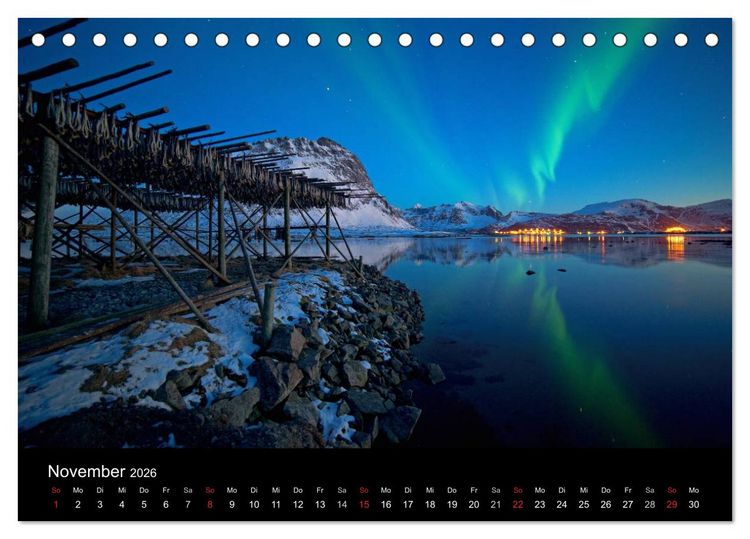 Produktbild: Norwegen (Tischkalender 2026 DIN A5 quer), CALVENDO Monatskalender