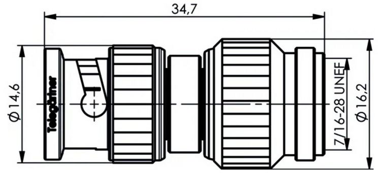 Produktbild: Teleg&auml;rtner 100023634 100023634 TNC-Adapter - 1St.