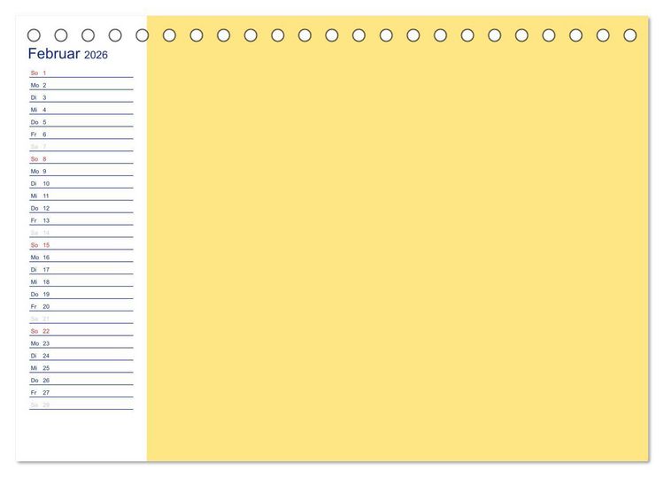 Produktbild: Farbiger Bastelkalender (Tischkalender 2026 DIN A5 quer), CALVENDO Monatskalender