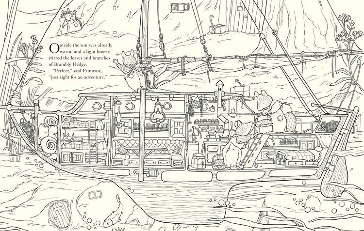 Produktbild: Brambly Hedge: Nature Colouring Book