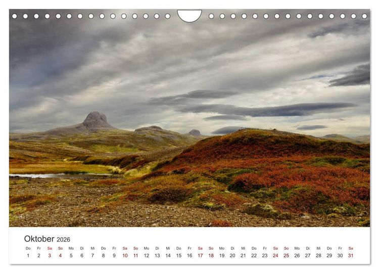 Produktbild: Landschaftstr&auml;ume in den Westfjorden (Wandkalender 2026 DIN A4 quer), CALVENDO Monatskalender