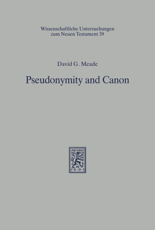 Produktbild: Pseudonymity and Canon