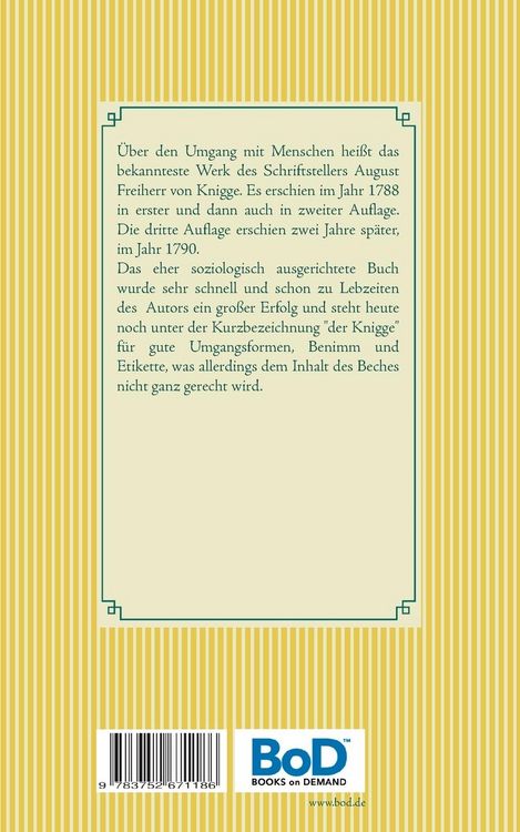 Produktbild: Über den Umgang mit Menschen