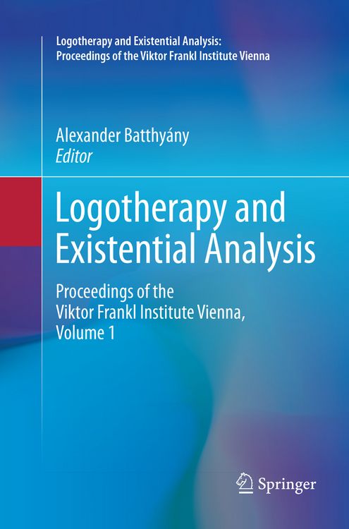 Produktbild: Logotherapy and Existential Analysis