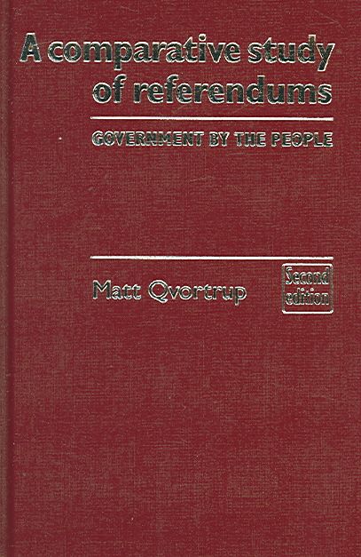 Produktbild: A Comparative Study of Referendums: Government by the People