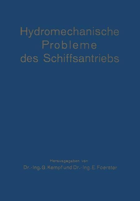 Produktbild: Hydromechanische Probleme des Schiffsantriebs
