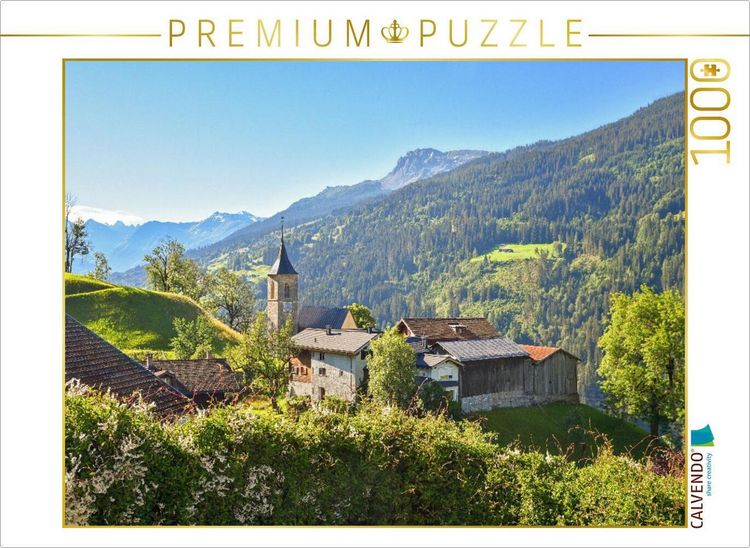 Produktbild: CALVENDO Puzzle Luzein, Pr&auml;ttigau | 1000 Teile Lege-Gr&ouml;&szlig;e 64x48cm Foto-Puzzle f&uuml;r gl&uuml;ckliche Stunden