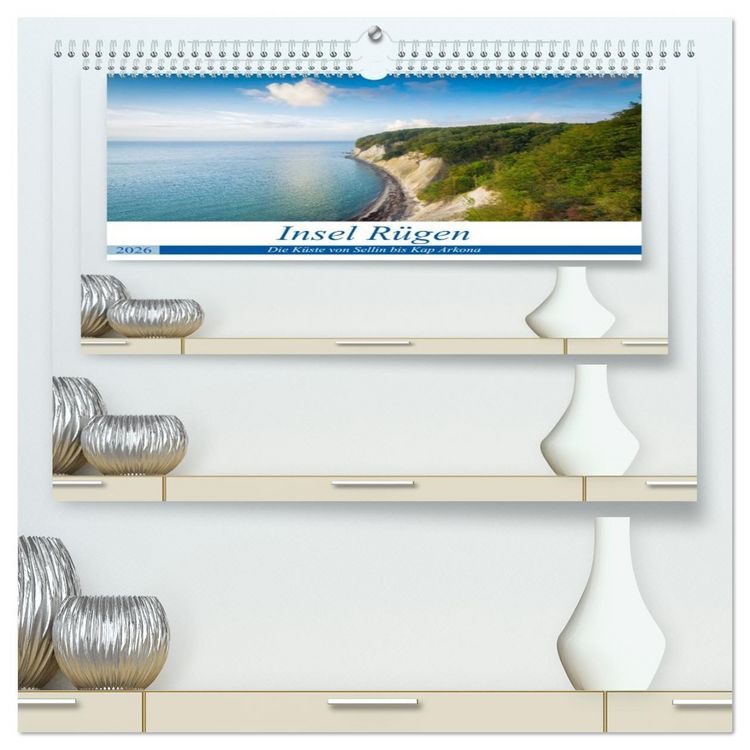Produktbild: Insel R&uuml;gen - Die K&uuml;ste von Sellin bis Kap Arkona (hochwertiger Premium Wandkalender 2026 DIN A2 quer), Kunstdruck in Hochglanz