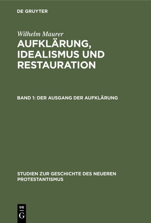 Produktbild: Der Ausgang der Aufkl&auml;rung