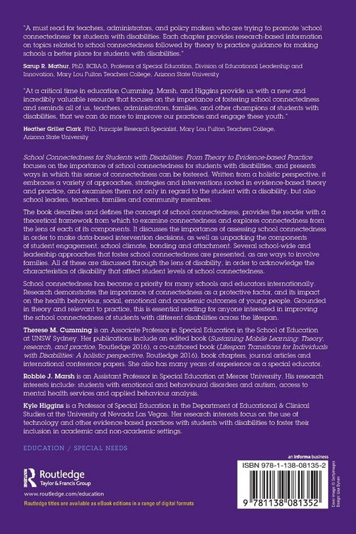 Produktbild: School Connectedness for Students with Disabilities