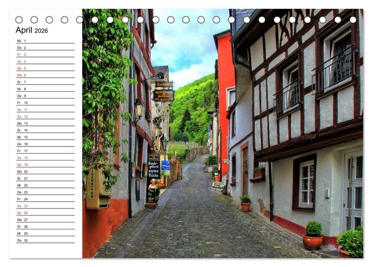 Produktbild: Eine Perle an der Mosel &ndash; Bernkastel-Kues (Tischkalender 2026 DIN A5 quer), CALVENDO Monatskalender