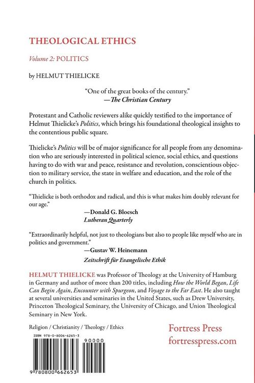 Produktbild: Theological Ethics Politics