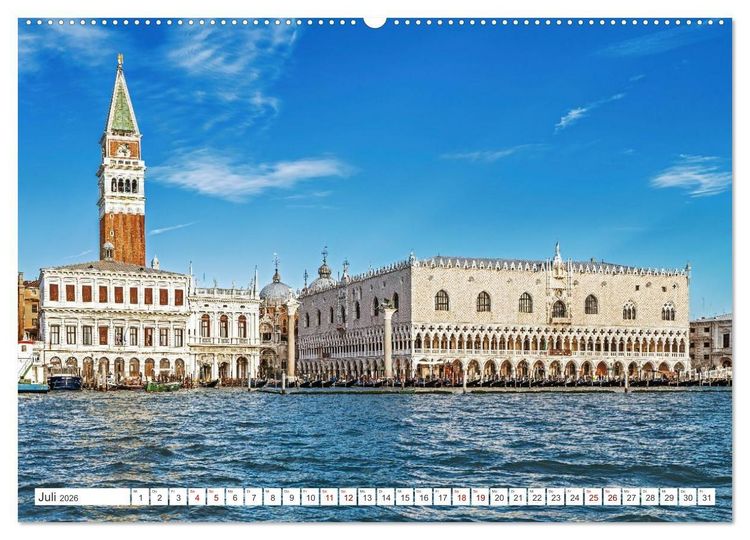 Produktbild: Venedig - Impressionen aus der Serenissima (hochwertiger Premium Wandkalender 2026 DIN A2 quer), Kunstdruck in Hochglanz