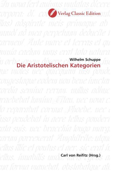 Produktbild: Schuppe, W: Die Aristotelischen Kategorien