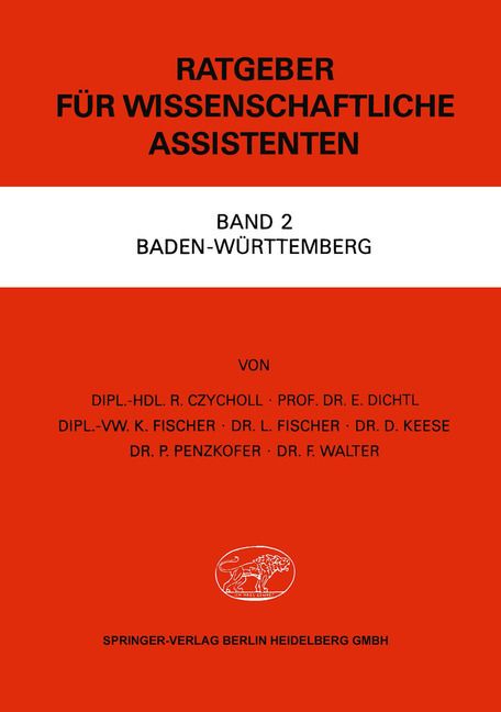 Produktbild: Czycholl, R: Ratgeber f&uuml;r Wissenschaftliche Assistenten