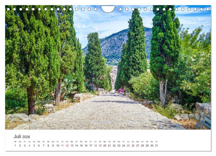Produktbild: Mallorca, Mallorca (Wandkalender 2026 DIN A4 quer), CALVENDO Monatskalender