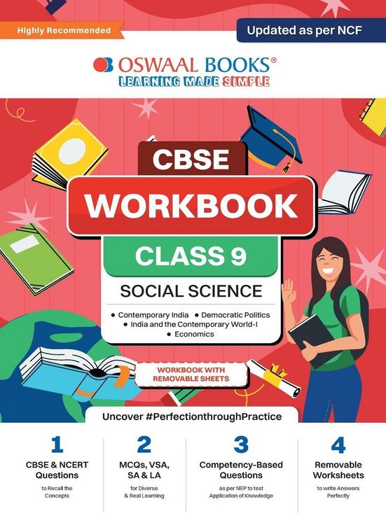 Produktbild: Oswaal CBSE Workbook | Social Science | Class 9 | Updated as per NCF | For better results | For 2024 Exam