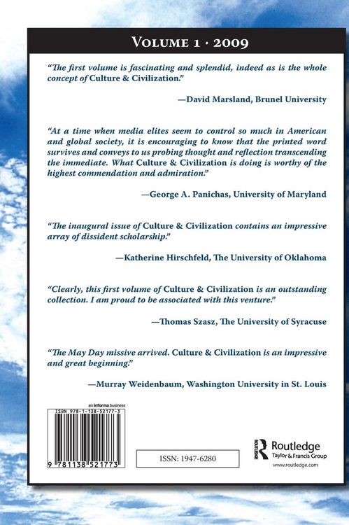 Produktbild: Culture and Civilization