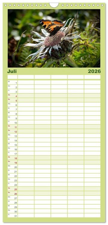 Produktbild: Familienplaner 2026 - Stimmungsvolle Rh&ouml;n mit 5 Spalten (Wandkalender, 21 x 45 cm) CALVENDO