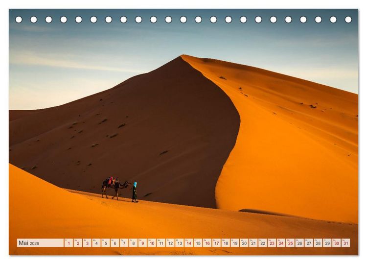 Produktbild: Marokko &ndash; Wahrzeichen und Kultur (Tischkalender 2026 DIN A5 quer), CALVENDO Monatskalender