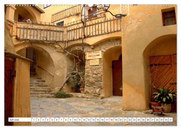 Produktbild: Melk und D&uuml;rnstein, zwei malerische St&auml;dtchen in der Wachau (Wandkalender 2026 DIN A2 quer), CALVENDO Monatskalender