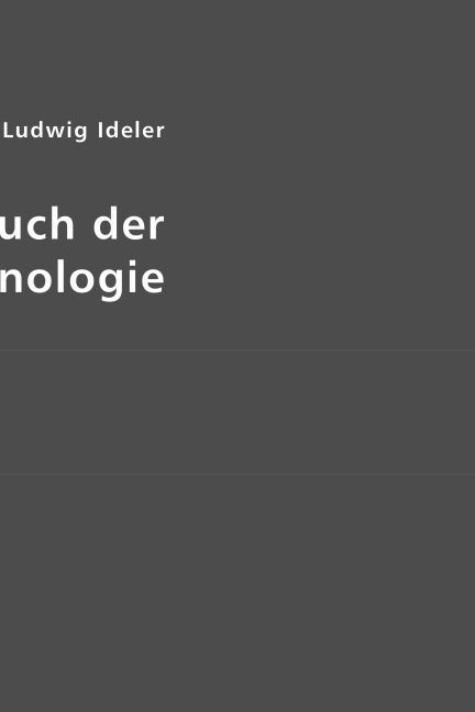 Produktbild: Ideler, C: Lehrbuch der Chronologie
