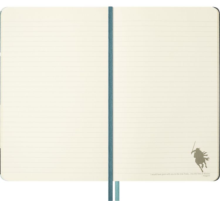 Produktbild: Moleskine Der Herr der Ringe Notizbuch Aragorn limitierte Ausgabe, L/A5, liniert, fester Einband, mit Box
