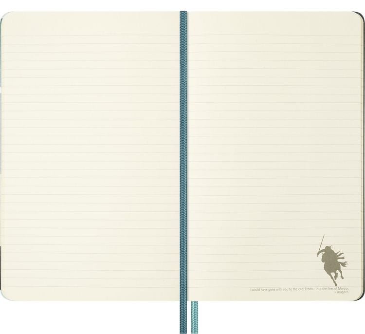 Produktbild: Moleskine Der Herr der Ringe Notizbuch Aragorn limitierte Ausgabe, L/A5, liniert, fester Einband
