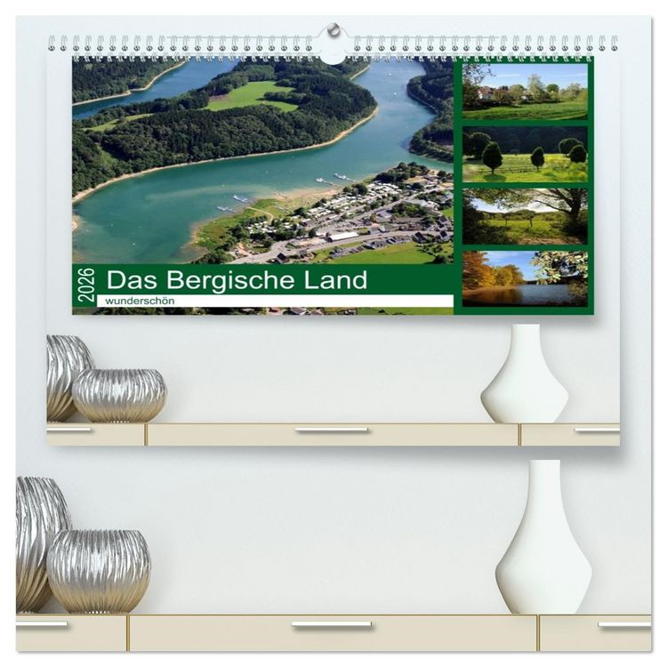 Produktbild: Das Bergische Land - wundersch&ouml;n (hochwertiger Premium Wandkalender 2026 DIN A2 quer), Kunstdruck in Hochglanz