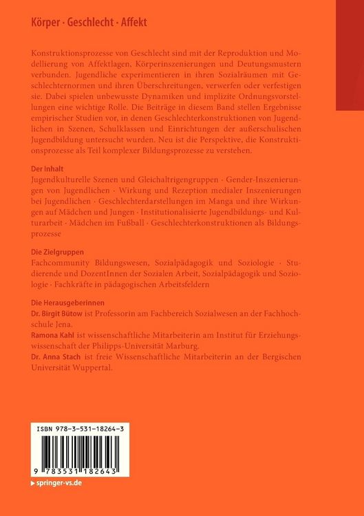 Produktbild: K&ouml;rper &bull; Geschlecht &bull; Affekt
