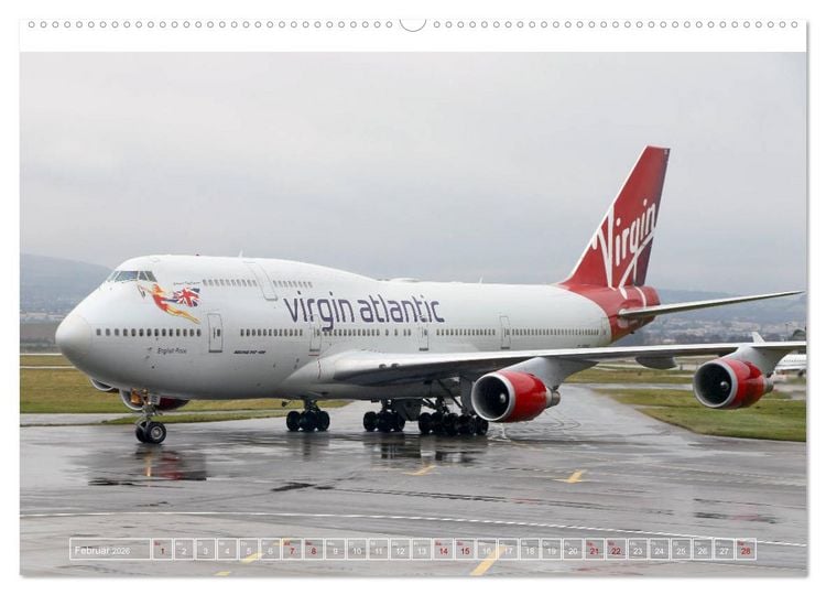 Produktbild: Boeing 747 - die K&ouml;nigin der L&uuml;fte (hochwertiger Premium Wandkalender 2026 DIN A2 quer), Kunstdruck in Hochglanz