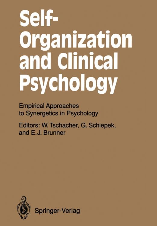 Produktbild: Self-Organization and Clinical Psychology