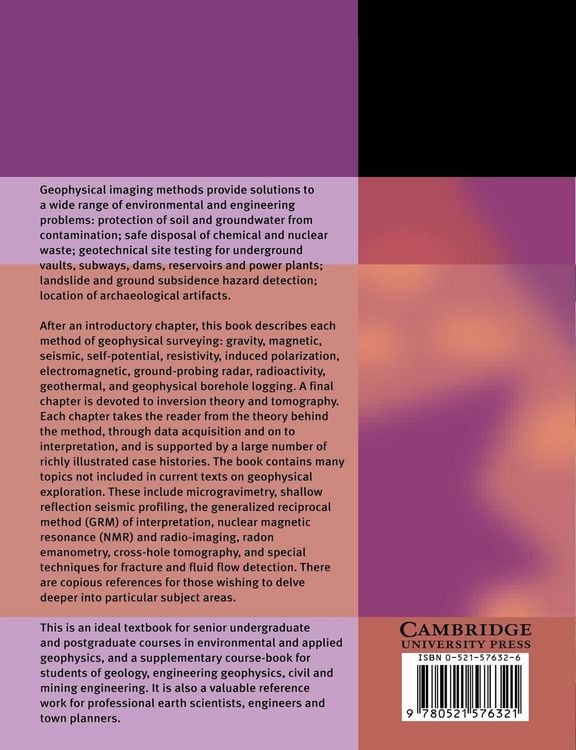 Produktbild: Environmental and Engineering Geophysics