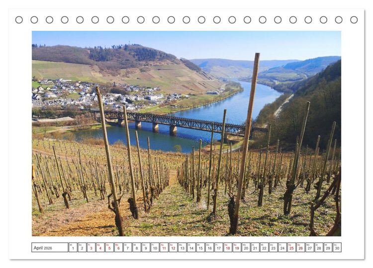 Produktbild: Die Mosel erwacht aus Ihrem Winterschlaf (Tischkalender 2026 DIN A5 quer), CALVENDO Monatskalender