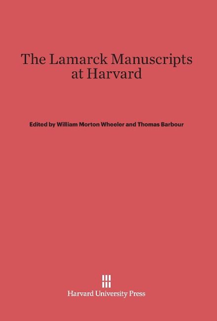 Produktbild: The Lamarck Manuscripts at Harvard